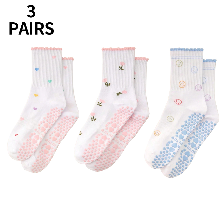 Medias Para Pilates Y Yoga - 1/2/3/4 paires de chaussettes de pilates