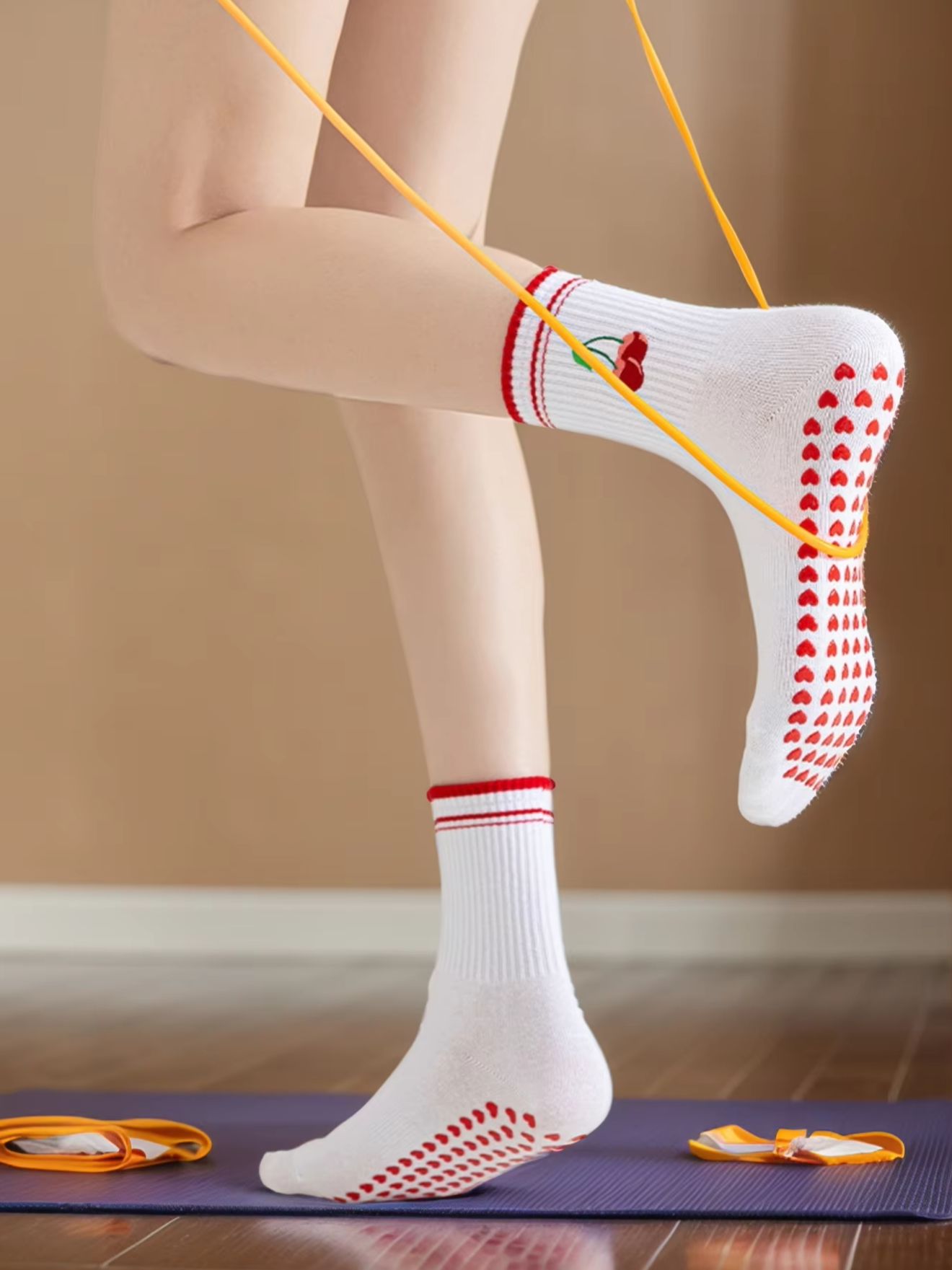 Medias Para Pilates Y Yoga - 1 paire de chaussettes de yoga
