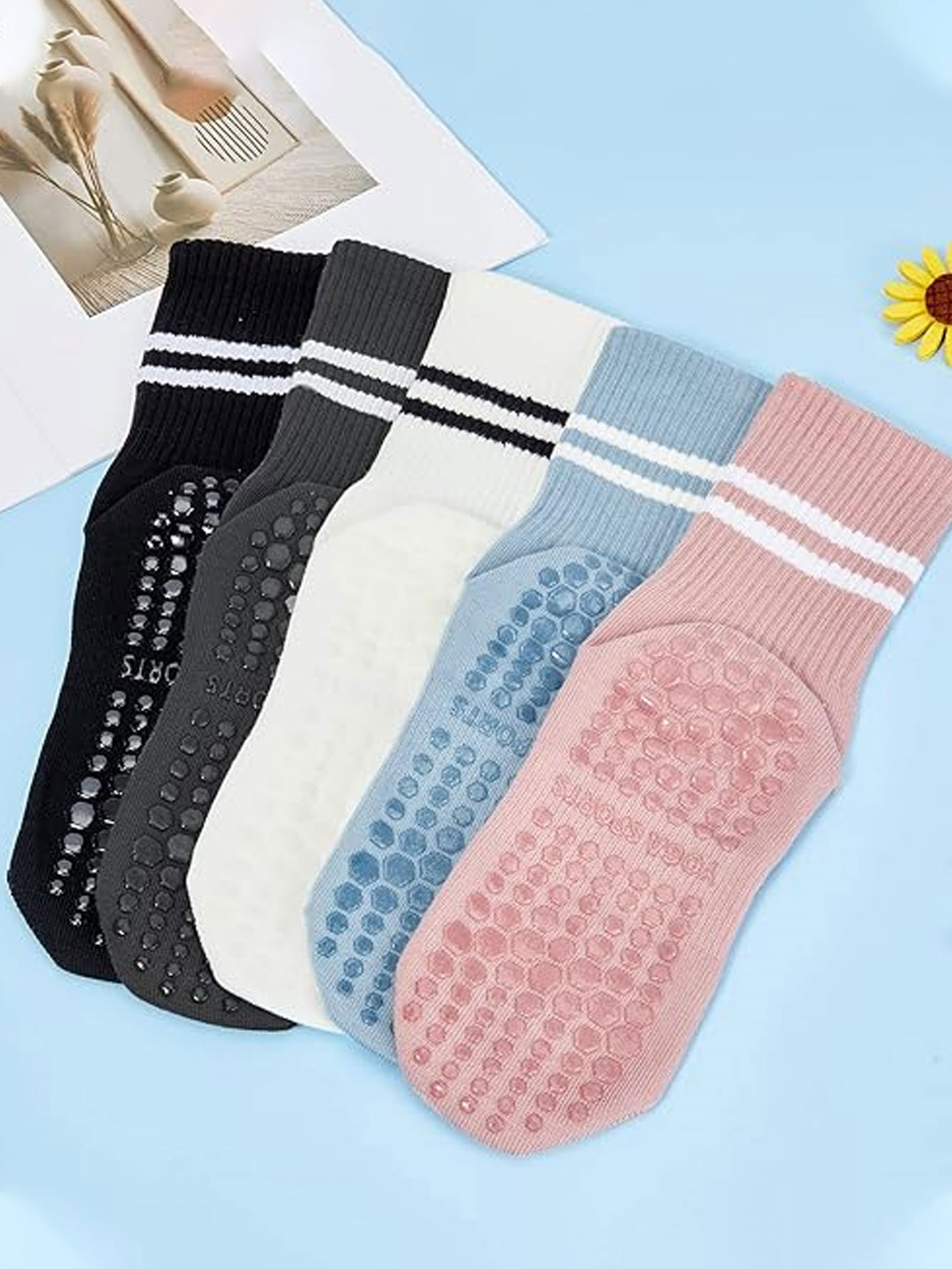 3 paires de chaussettes de yog - Medias Para Pilates Y Yoga avis et prix